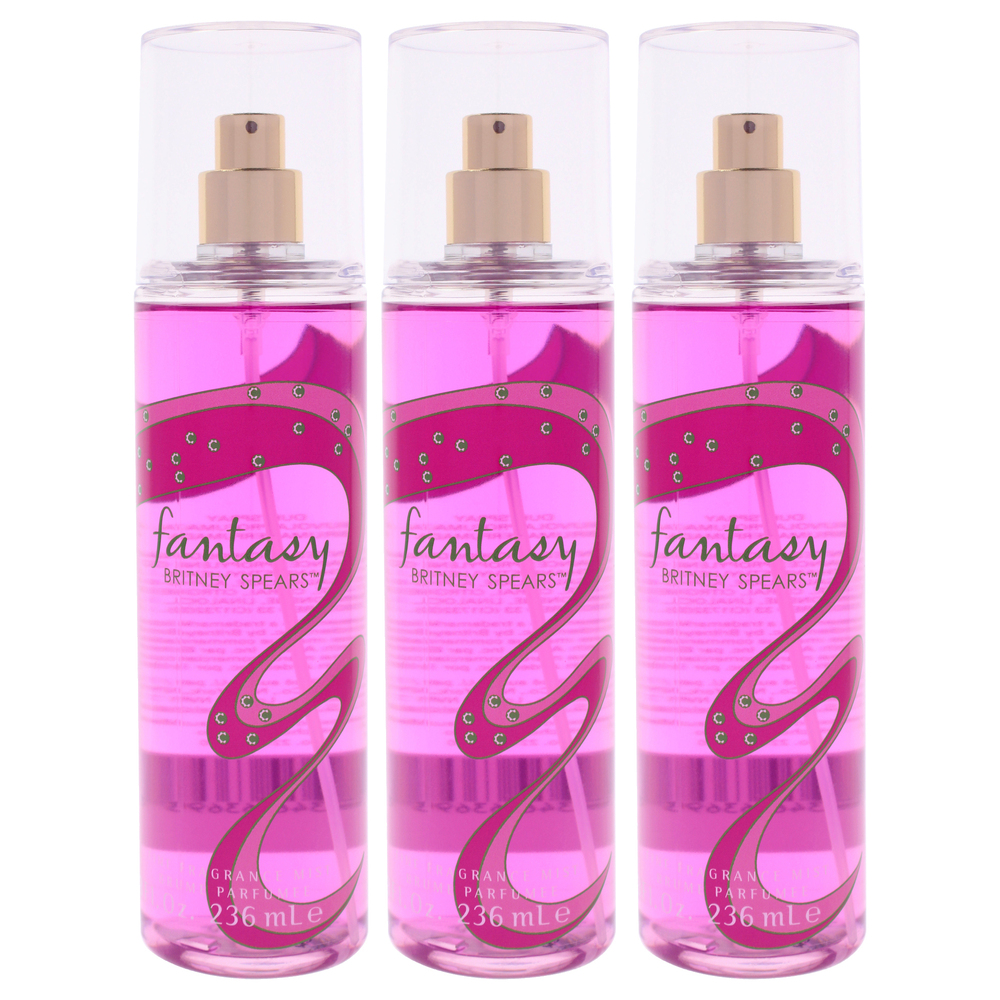 Fantasy by Britney Spears for Women - 8 oz Fragrance Mist - Pack of 3